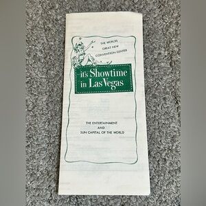 Vintage 1961 Showtime Las Vegas Casino Show Guide Dean Martin Betty Grable NV